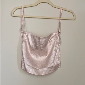 Open back silk bandana top